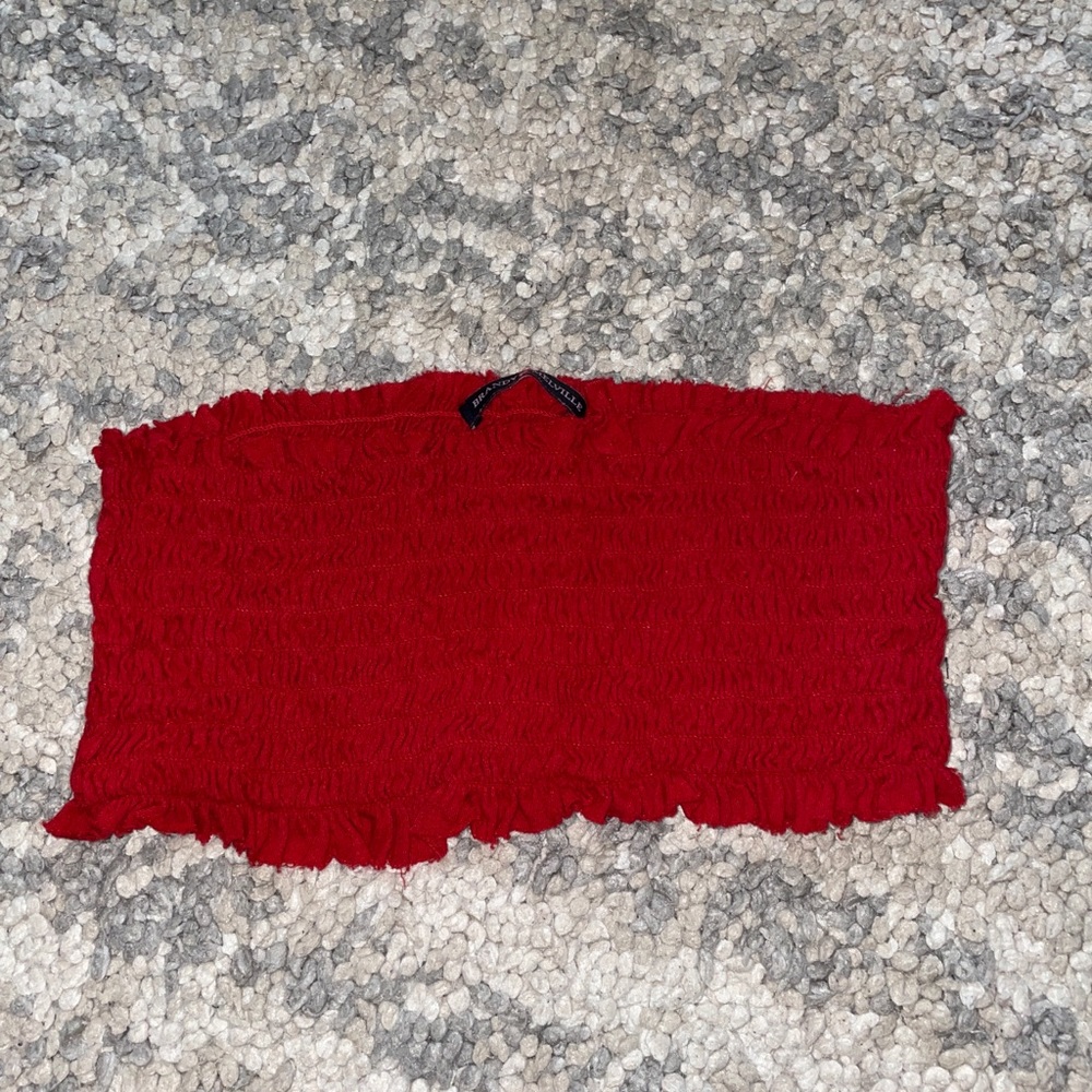 Brandy Melville red crop top